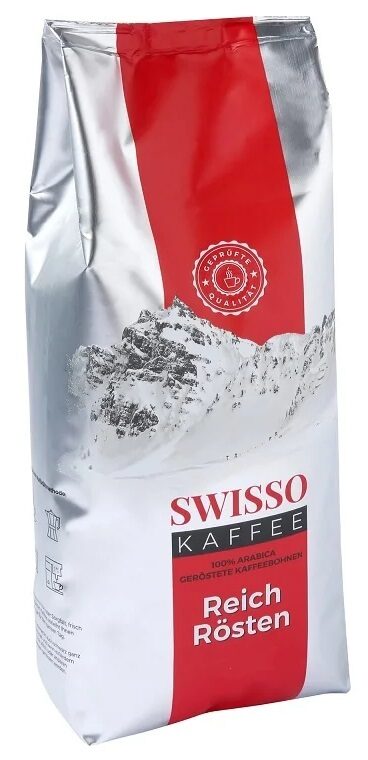 Swisso Kaffee Reich Rösten кофе в зернах 500 г